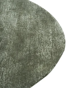 Beliani Tappeto MASSO scuro 160 x 230 cm Viscosa Verde