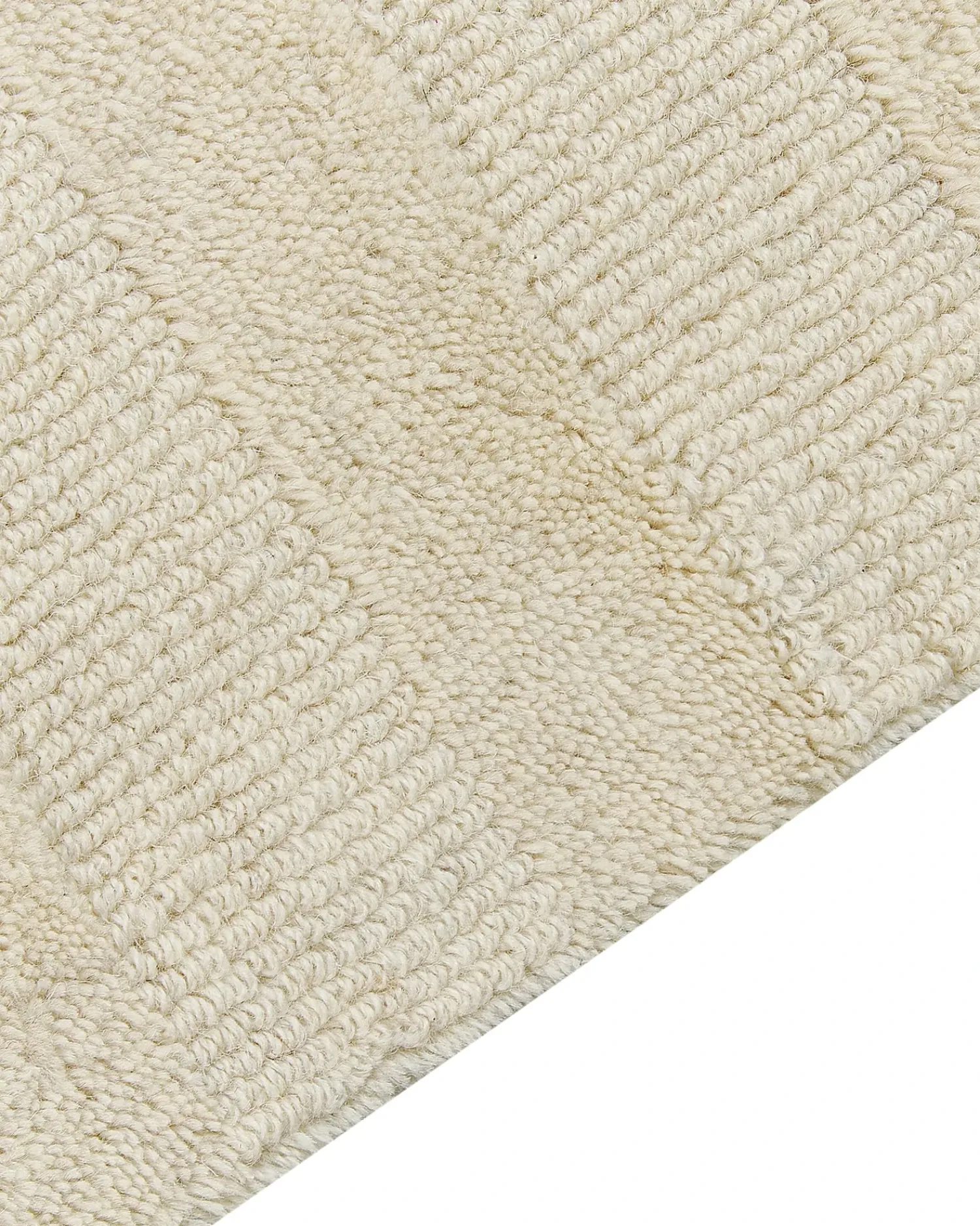 New Beliani Tappeto MASTUNG Lana Beige