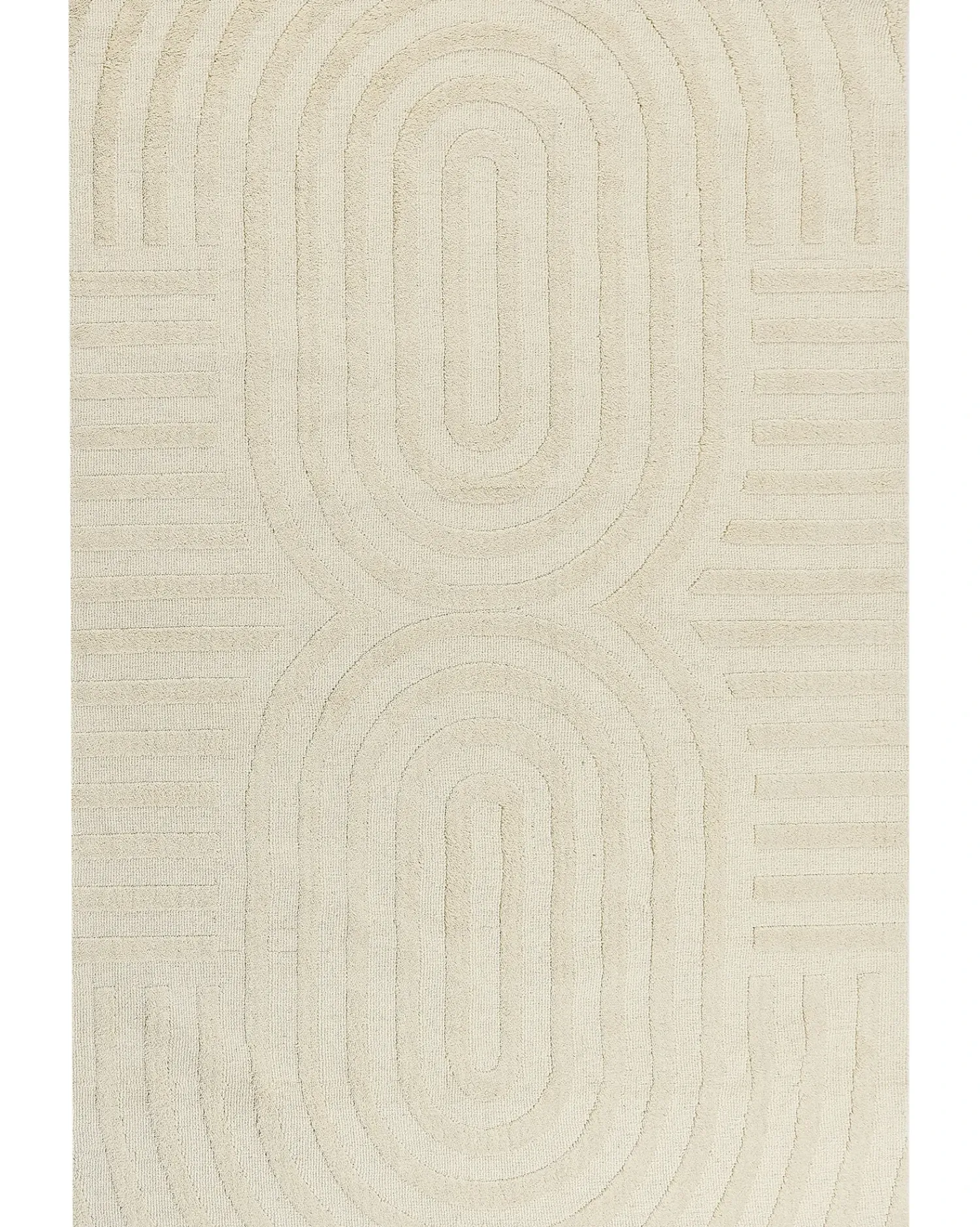 New Beliani Tappeto MASTUNG Lana Beige