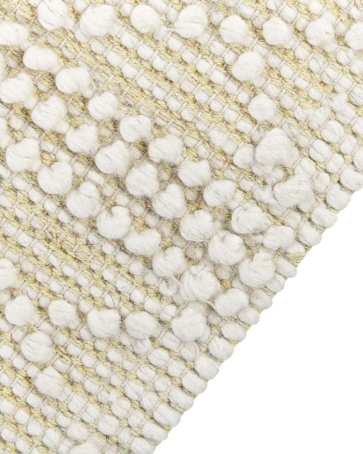New Beliani Tappeto MAVIKENT 160 x 230 cm Lana Beige