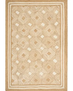 Best Beliani Tappeto MENGEN Iuta Beige