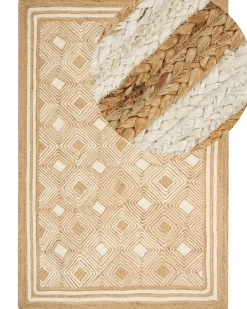 Best Beliani Tappeto MENGEN Iuta Beige