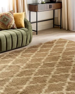 Hot Beliani Tappeto MERMER Iuta Beige