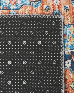 Beliani Tappeto MIDALAM Multicolore 80 x 300 cm Arancione Blu