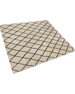 Outlet Beliani Tappeto MIDYAT Beige Beige Nero