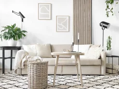 Outlet Beliani Tappeto MIDYAT Beige Beige Nero