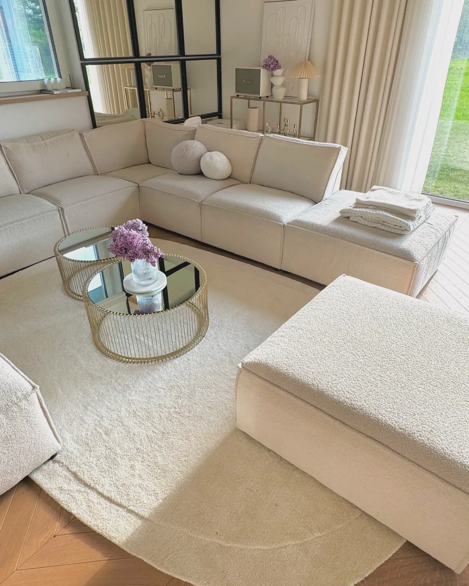 Hot Beliani Tappeto MITHA sporco 200 x 300 cm Viscosa Bianco