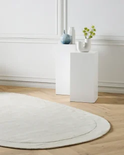 Hot Beliani Tappeto MITHA sporco 200 x 300 cm Viscosa Bianco