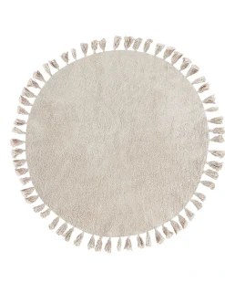 New Beliani Tappeto MITSOBI ø 120 cm Cotone Beige