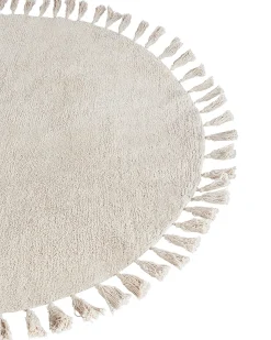 New Beliani Tappeto MITSOBI ø 120 cm Cotone Beige