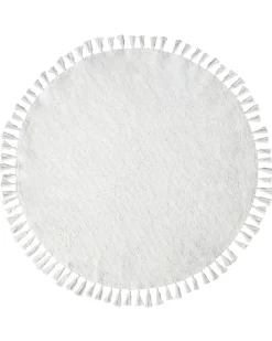 Beliani Tappeto MITSOBI ø 120 cm Cotone Bianco