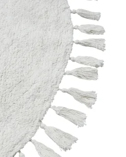 Beliani Tappeto MITSOBI ø 120 cm Cotone Bianco