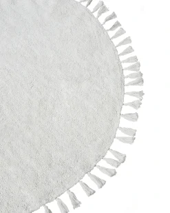 Beliani Tappeto MITSOBI ø 120 cm Cotone Bianco