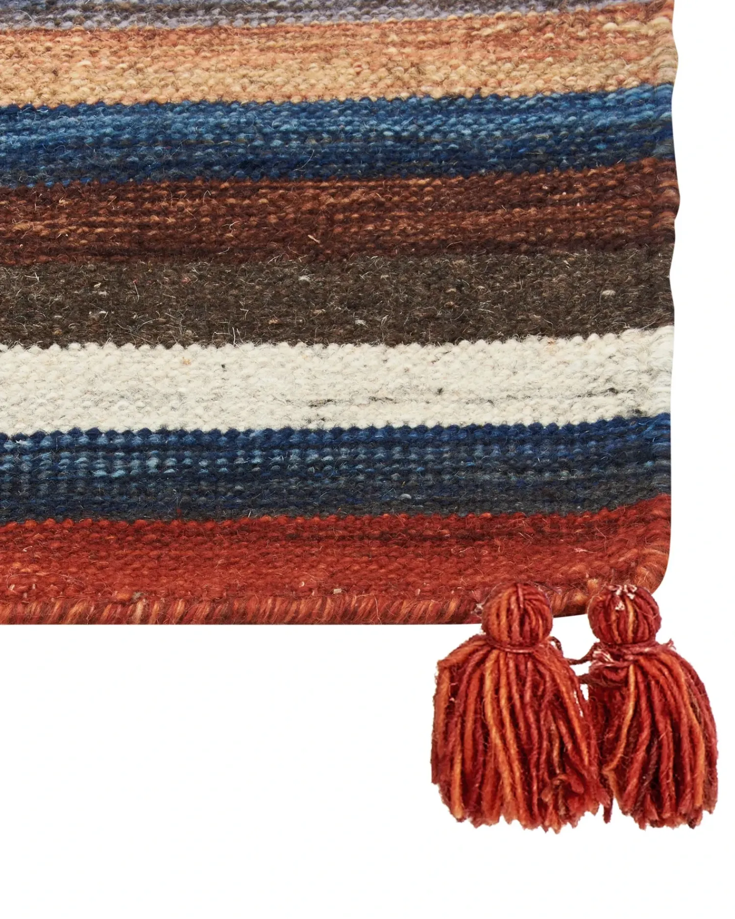 Best Beliani Tappeto MRGASHAT Multicolore 200 x 300 cm Lana Kilim Rosso Blu Verde Multicolore