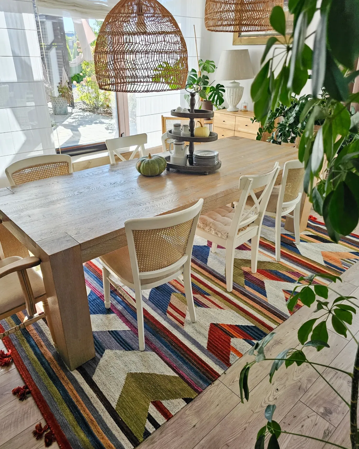 Best Beliani Tappeto MRGASHAT Multicolore 200 x 300 cm Lana Kilim Rosso Blu Verde Multicolore