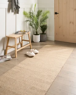 Clearance Beliani Tappeto NANDED chiaro 80 x 300 cm Iuta Beige