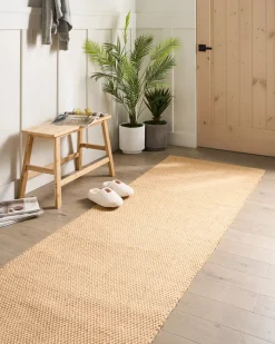 Clearance Beliani Tappeto NANDED 80 x 300 cm Iuta Beige