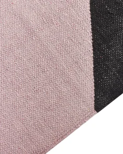 Discount Beliani Tappeto NIZIP Multicolore Cotone Beige Giallo Multicolore Nero Rosa