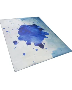 Hot Beliani Tappeto ODALAR Blu Blu Grigio