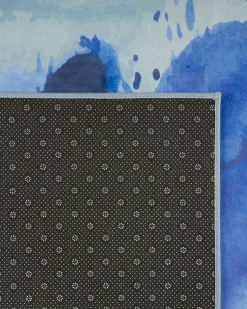 Hot Beliani Tappeto ODALAR Blu Blu Grigio