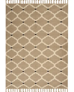 Outlet Beliani Tappeto ORENCIK Beige Iuta Beige Nero