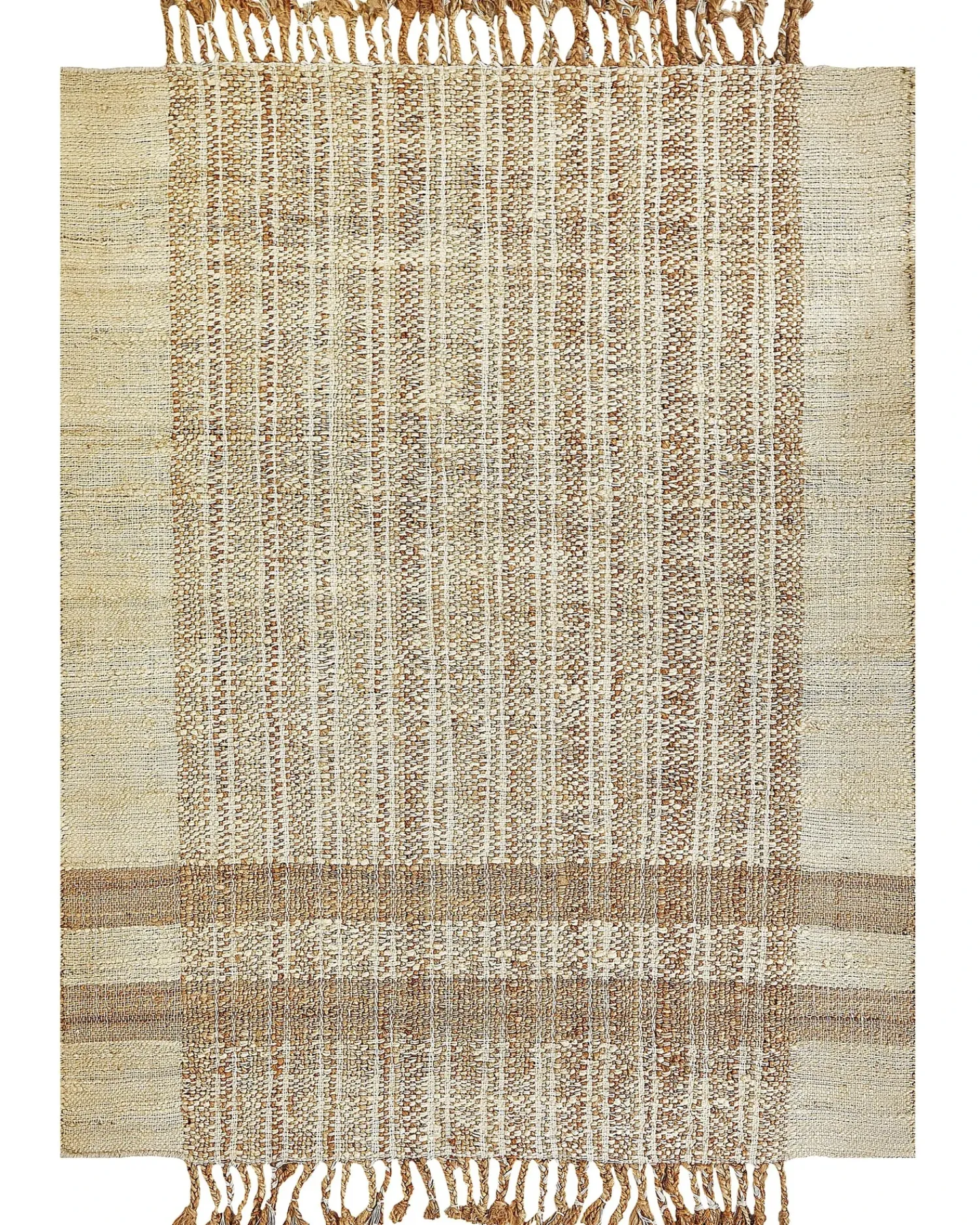Sale Beliani Tappeto ORTAOBA Beige Iuta Beige Naturale