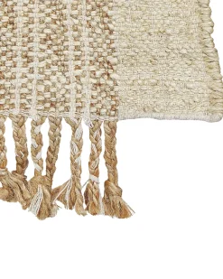 Sale Beliani Tappeto ORTAOBA Beige Iuta Beige Naturale