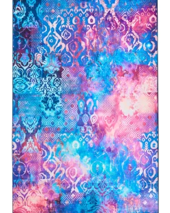 Best Beliani Tappeto ORVELLA Multicolore Blu Rosa Multicolore Viola