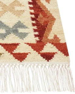 Discount Beliani Tappeto OSHAKAN 160 x 230 cm Lana Kilim Multicolore