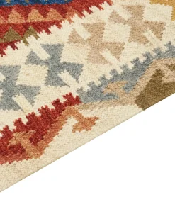 Discount Beliani Tappeto OSHAKAN 160 x 230 cm Lana Kilim Multicolore