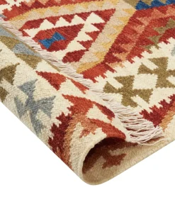 Discount Beliani Tappeto OSHAKAN 160 x 230 cm Lana Kilim Multicolore