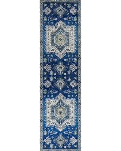 Best Beliani Tappeto PARVAKADLI Blu Beige Blu