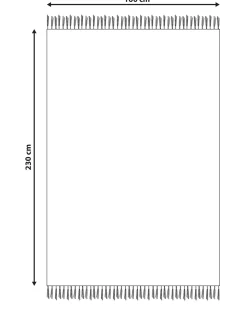 Outlet Beliani Tappeto PAZAR Nero/Bianco 160 x 230 cm Lana Bianco Nero