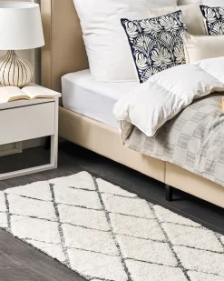 Outlet Beliani Tappeto PENDIK Beige chiaro Cotone Beige Grigio