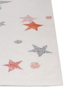 Outlet Beliani Tappeto per bambini ALPOUD Bianco 140 x 200 cm Cotone Bianco Multicolore