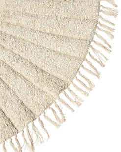 Clearance Beliani Tappeto per bambini BADHANI Beige ø 140 cm Cotone Beige Nero