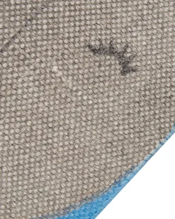 Hot Beliani Tappeto per bambini BALABANG Blu 80 x 150 cm Cotone Bianco Blu Grigio Rosa