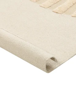 Outlet Beliani Tappeto per bambini BALARI Beige 80 x 150 cm Cotone Beige Nero