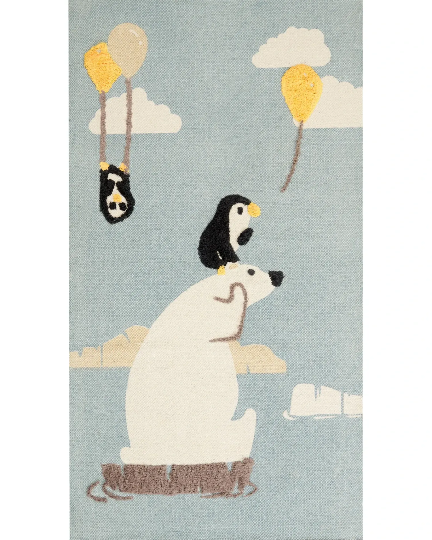 Discount Beliani Tappeto per bambini BARUS Multicolore 80 x 150 cm Cotone Bianco Blu Giallo Nero Multicolore