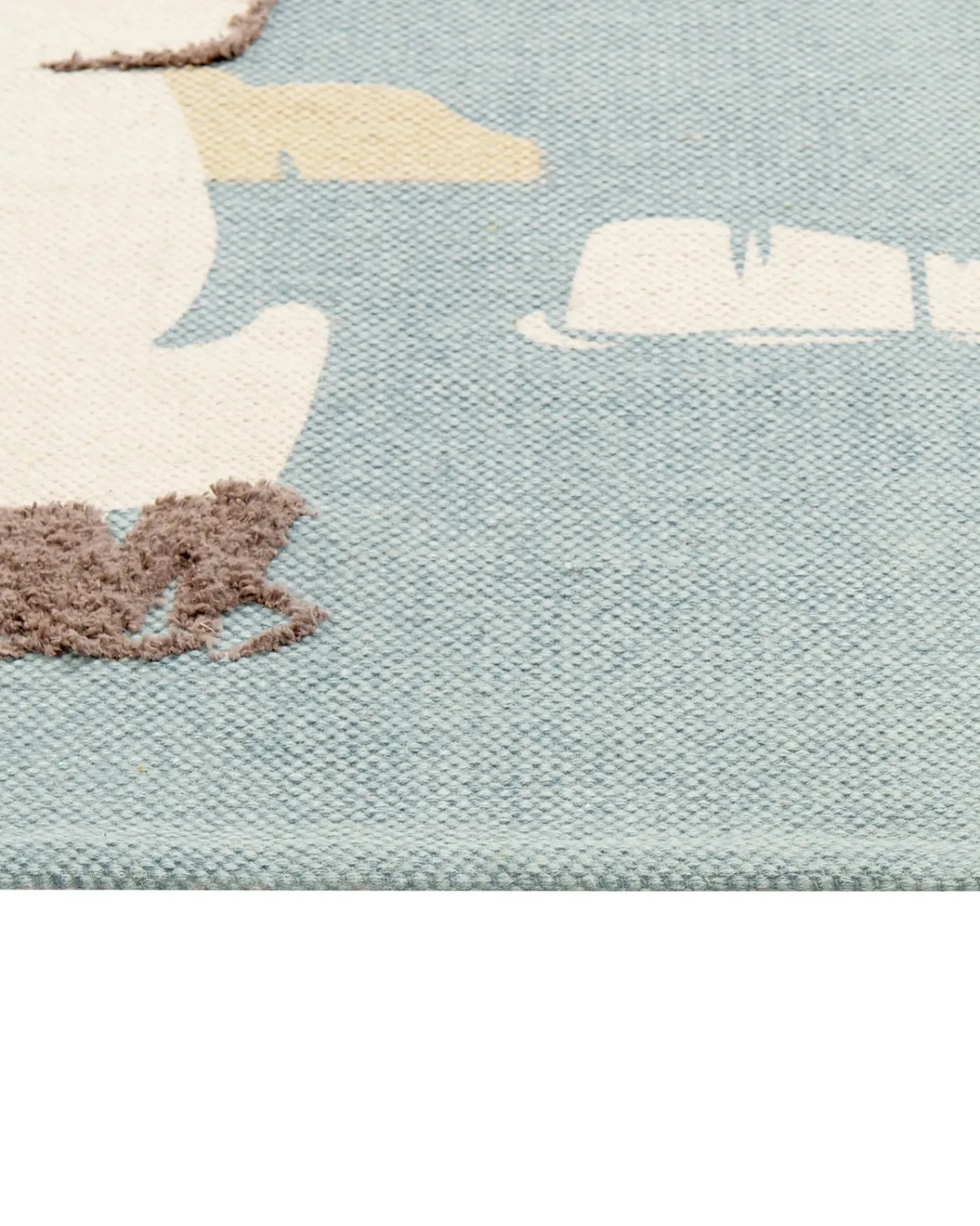 Discount Beliani Tappeto per bambini BARUS Multicolore 80 x 150 cm Cotone Bianco Blu Giallo Nero Multicolore