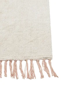 Beliani Tappeto per bambini BAZALETI Beige chiaro 140 x 200 cm Cotone Beige Multicolore