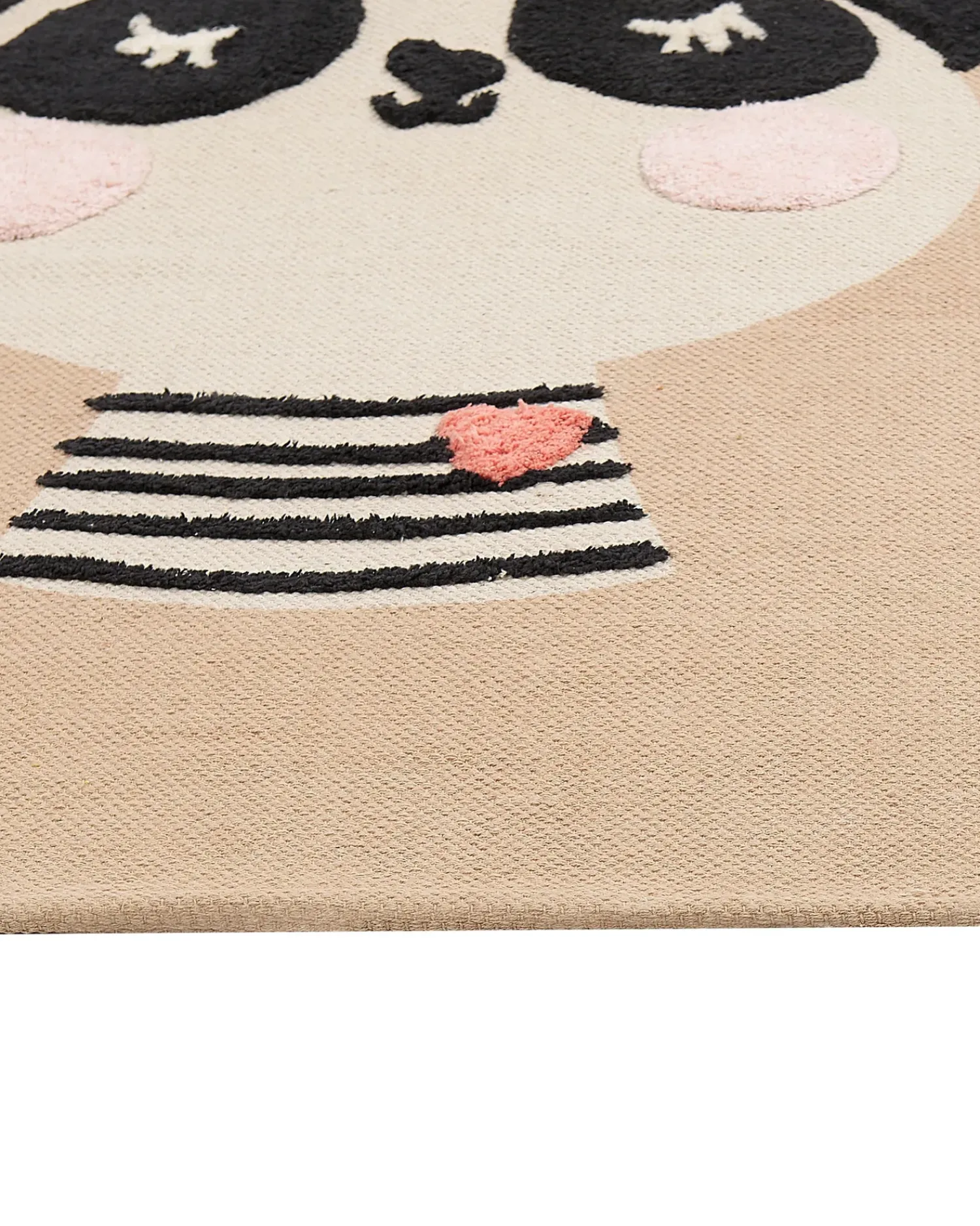 Online Beliani Tappeto per bambini BUNAN Beige 80 x 150 cm Cotone Beige Bianco Giallo Nero