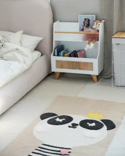 Online Beliani Tappeto per bambini BUNAN Beige 80 x 150 cm Cotone Beige Bianco Giallo Nero