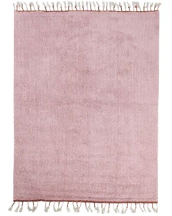 Beliani Tappeto per bambini CAPARLI 140 x 200 cm Cotone Rosa