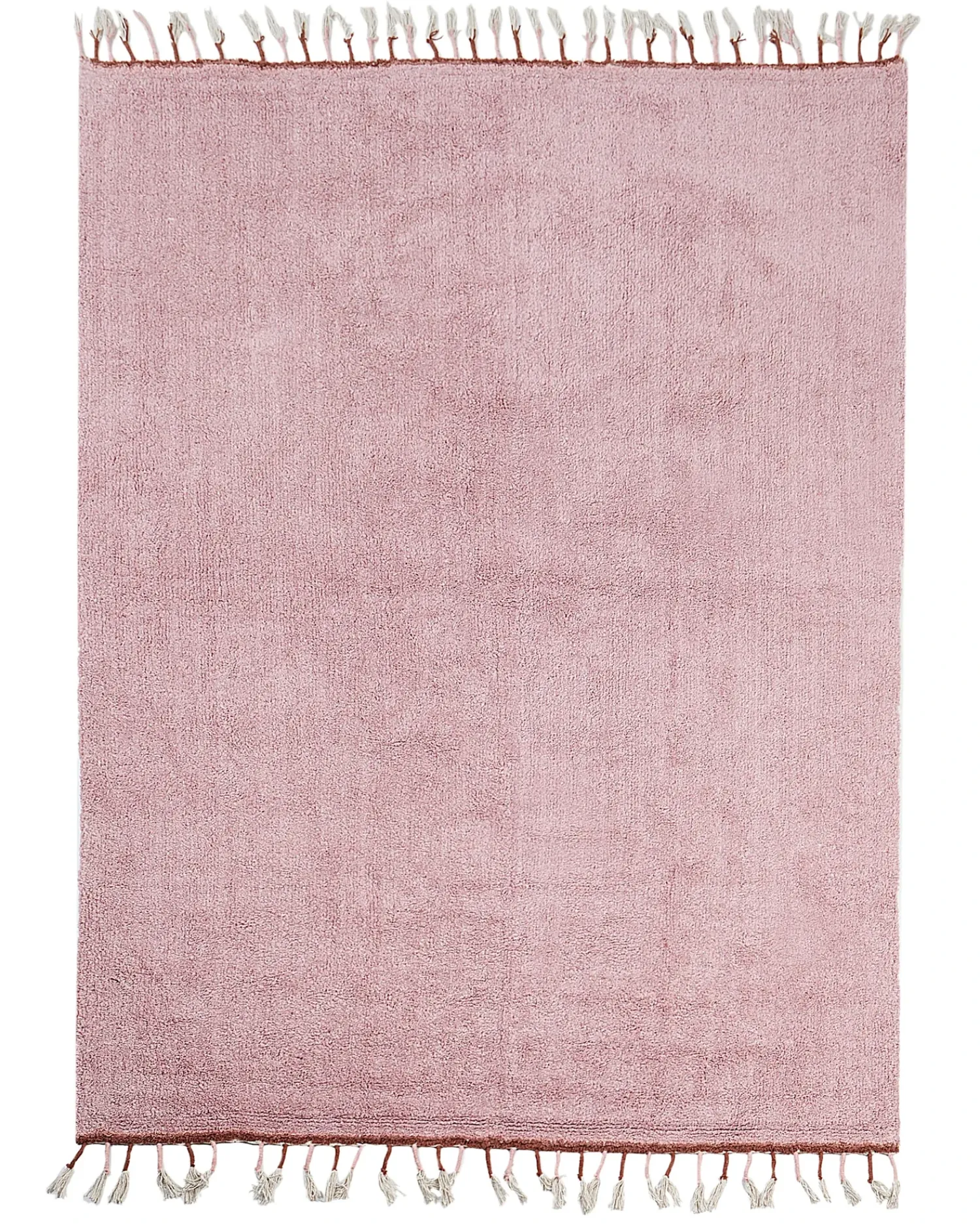 Beliani Tappeto per bambini CAPARLI 140 x 200 cm Cotone Rosa