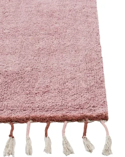 Beliani Tappeto per bambini CAPARLI 140 x 200 cm Cotone Rosa