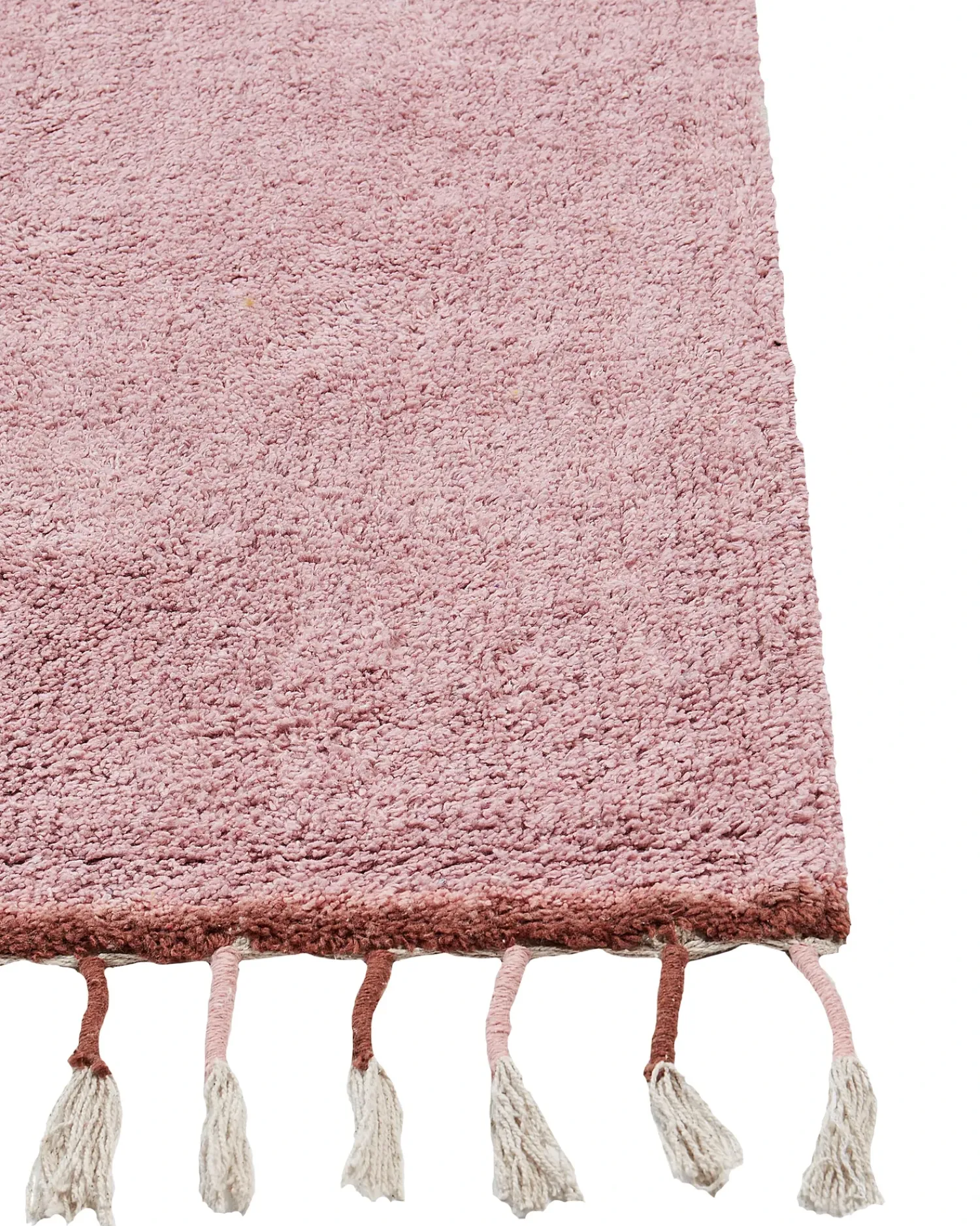 Beliani Tappeto per bambini CAPARLI 140 x 200 cm Cotone Rosa