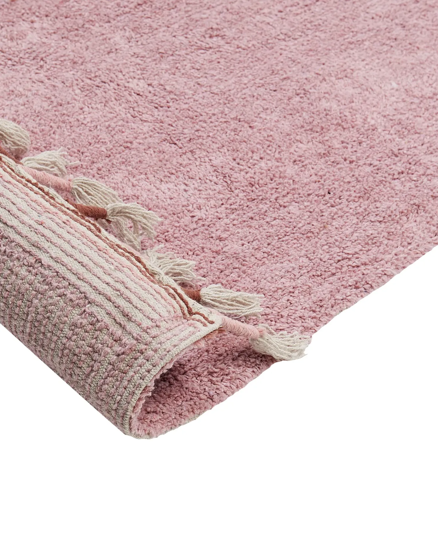 Beliani Tappeto per bambini CAPARLI 140 x 200 cm Cotone Rosa