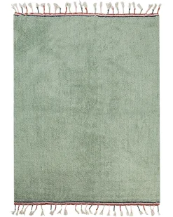 Beliani Tappeto per bambini CAPARLI chiaro 140 x 200 cm Cotone Verde