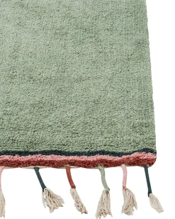 Beliani Tappeto per bambini CAPARLI chiaro 140 x 200 cm Cotone Verde